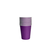 VASO POLIPAPEL COLOR MORADO X10